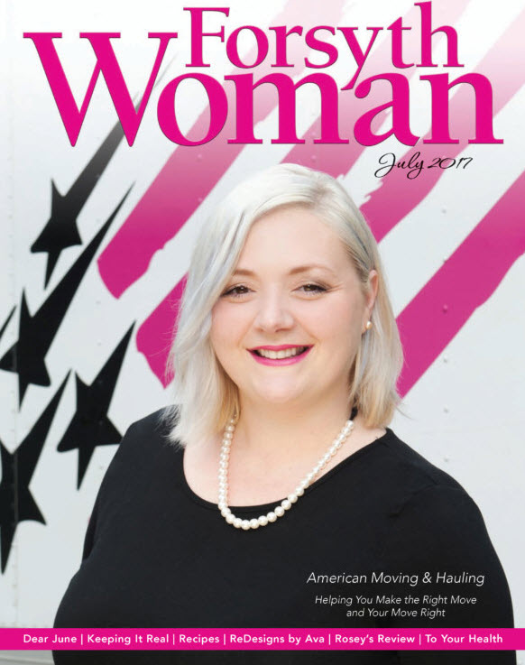 Look who’s on the cover of Forsyth Woman this month!